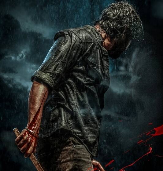 Power Packed Poster of Nani from Saripodhaa Sanivaaram raising eyebrows