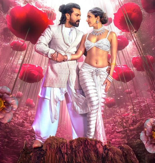 Ram Charan, Kiara Advani’s chemistry shines in “Naanaa Hyraanaa”