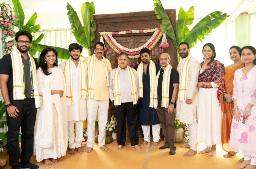 Aakasamlo Oka Tara starring Dulquer Salmaan begins with a Pooja ceremony