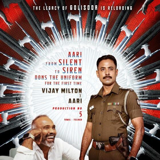 Actor Aari Steps into the Role of a Cop in RajTarun – Vijay Milton’s Bilingual Film