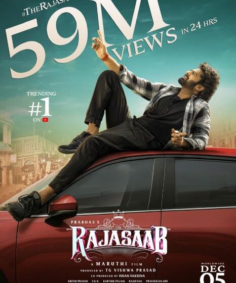 Raja Saab Teaser Creates Records with Over 59 Million Views in 24 Hours