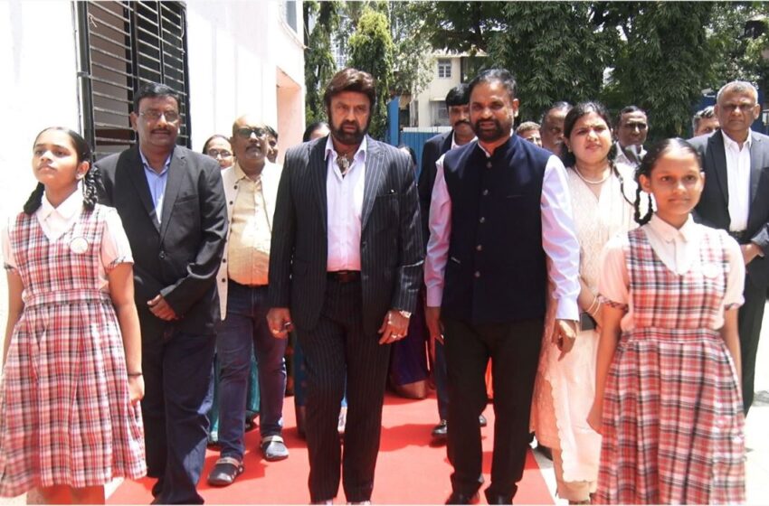 Nandamuri Balakrishna Garu Visits Andhra Education Society School in Mumbai