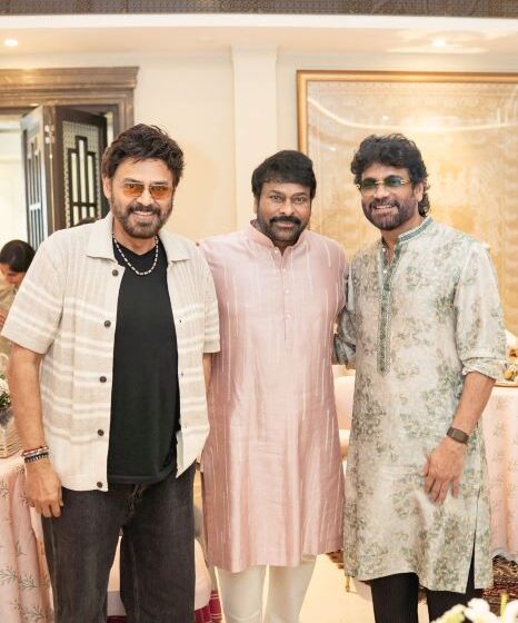Chiranjeevi’s Grand Diwali Bash Attended By Venkatesh, Nagarjuna