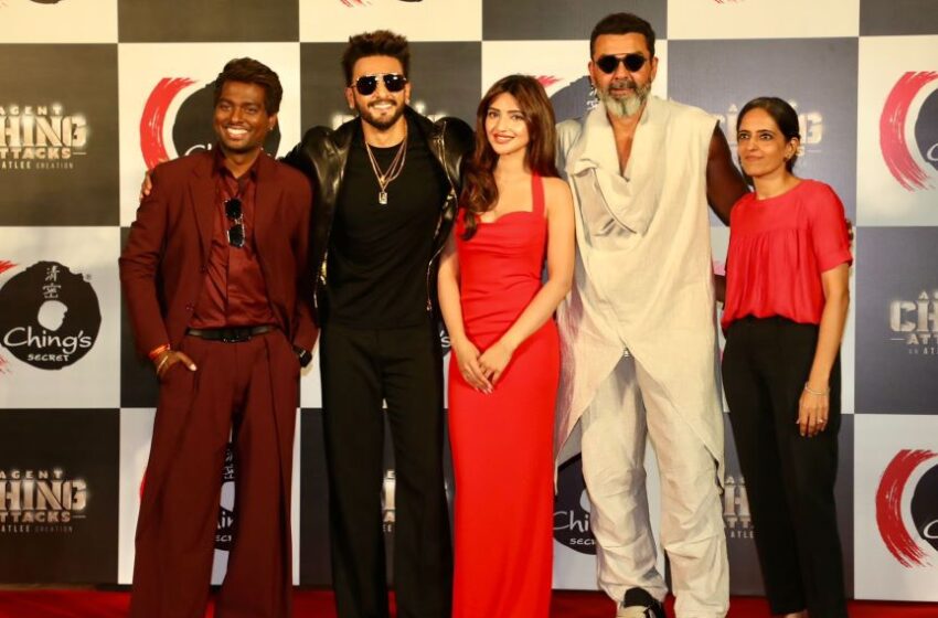 ATLEE & RANVEER SINGH’S FIRST EVER COLLABORATION, AGENT CHING ATTACKS WITH SREELEELA AND BOBBY DEOL STREAMING WORLDWIDE NOW