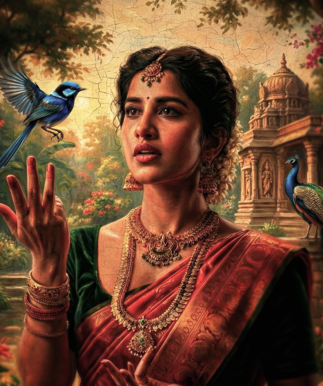  Introducing The Graceful Nabha Natesh As Parvathi From Nagabandham