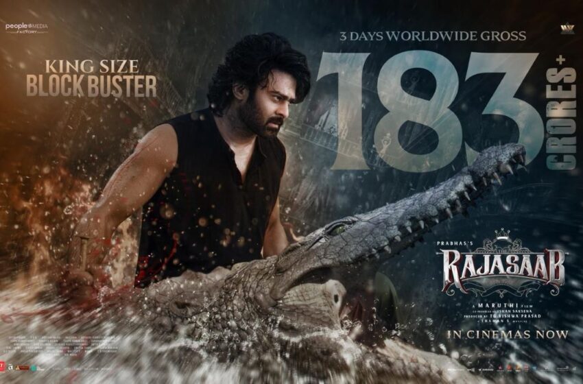  The Raja Saab has crossed an impressive ₹183+ crore – reaffirming its strong momentum