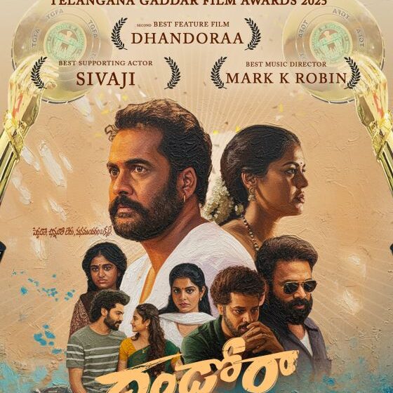  Dhandoraa Emerges Victorious with a Grand Triple Triumph at Telangana Gaddar Film Awards 2025