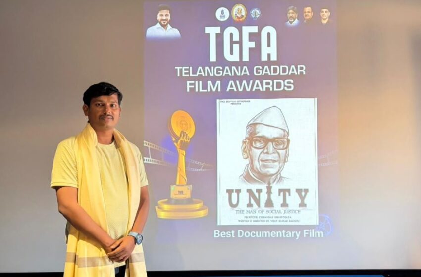  NITY – The Man of Social Justice Wins Prestigious Telangana Gaddar Film Award for Best Documentary