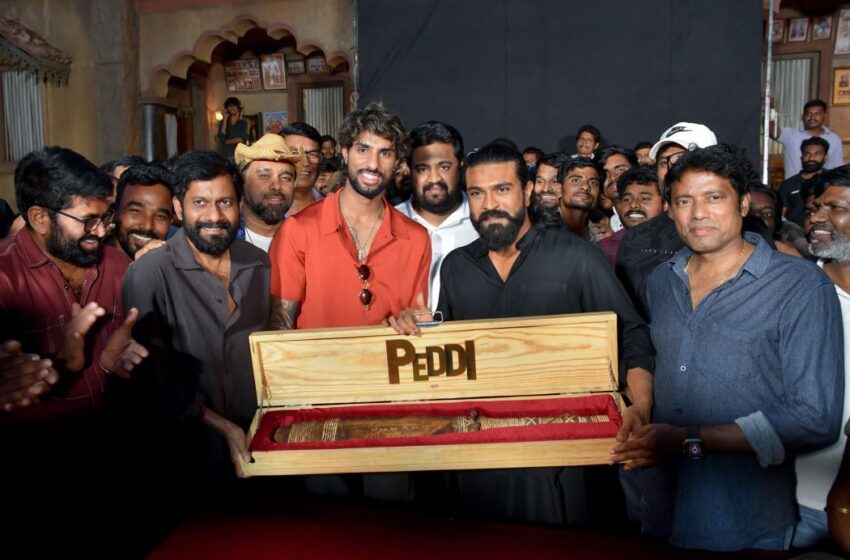 T20 World Cup Star Tilak Varma Visits The Sets Of Peddi