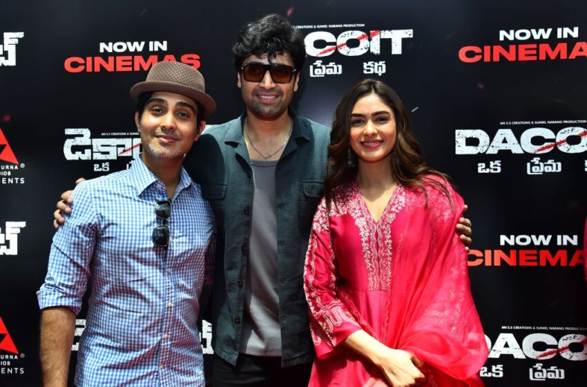  డెకాయిట్‌ తో మరో సక్సెస్ ఇచ్చిన ఆడియన్స్ కి థాంక్ యూ – అడివి శేష్