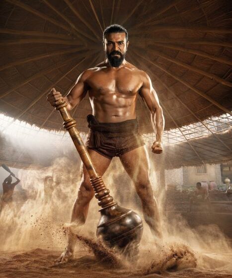  Ram Charan’s Striking Pehalwan Avatar With Gada – Poster Unveiled on Hanuman Jayanthi