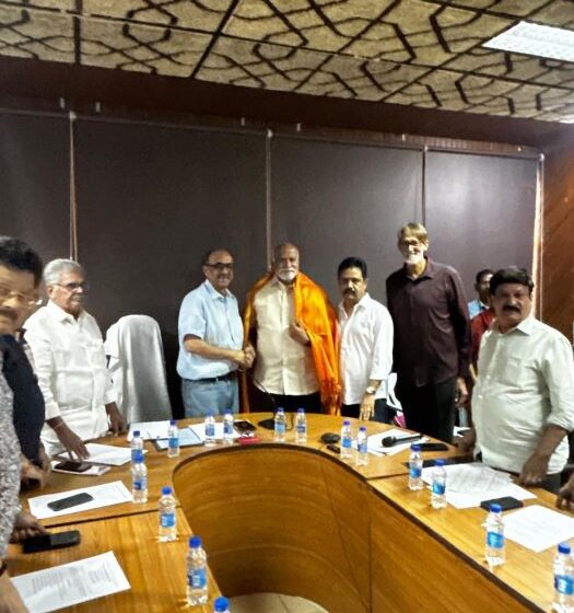  New (APFSTvTDC) Chairman Bharath Bhushan and Director Chadalavada Srinivasa Rao Felicitated by Telugu Film Chamber of Commerce Office Bearers & Executive Body Members