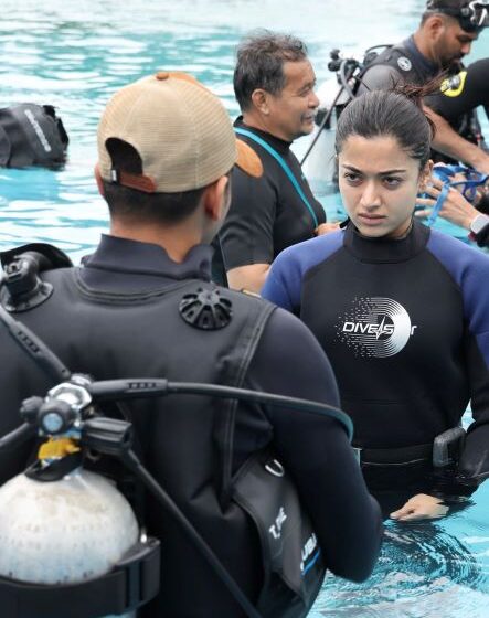 Rashmika Mandanna Underwater Fight Sequence for 20 Hour Across 2 Days For Mysaa
